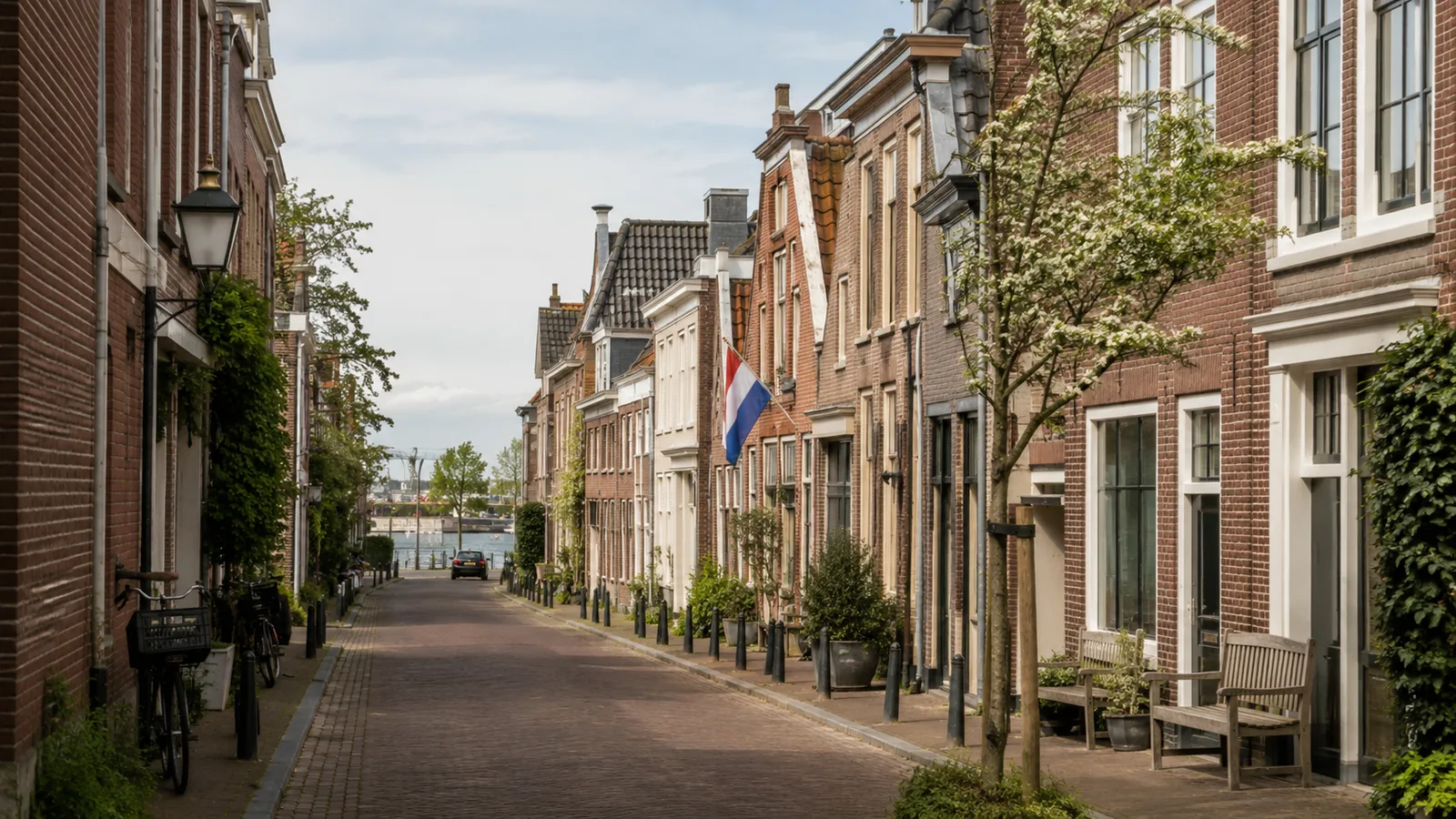 Karakteristiek straatbeeld in de Waterweg-regio